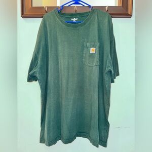 Carhartt Men's Forest Green Short Sleeve Pocket Tee Size 3XL